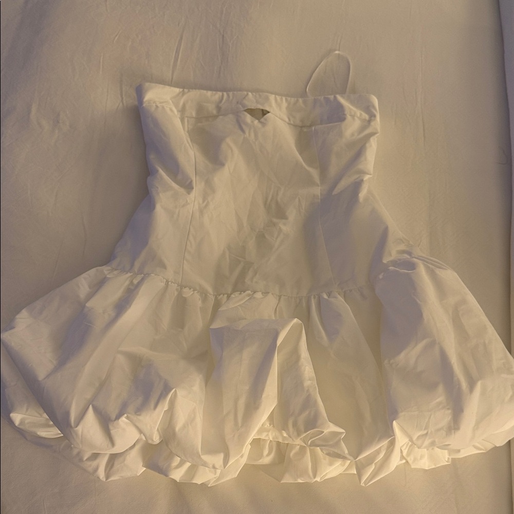 Amanda Uprichard Ivory Strapless Dress